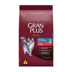 gran plus gato adulto castrado carne y arroz