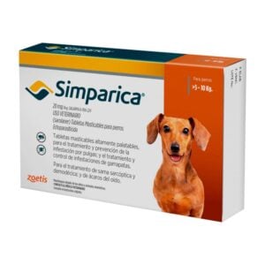 ZOETIS Simparica Antipulgas para perros de 5-10Kg