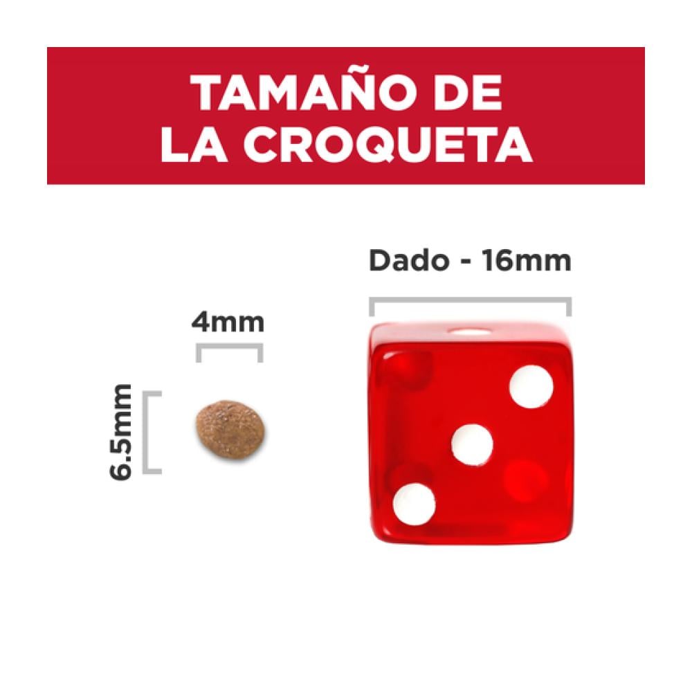 tamaño de la croqueta