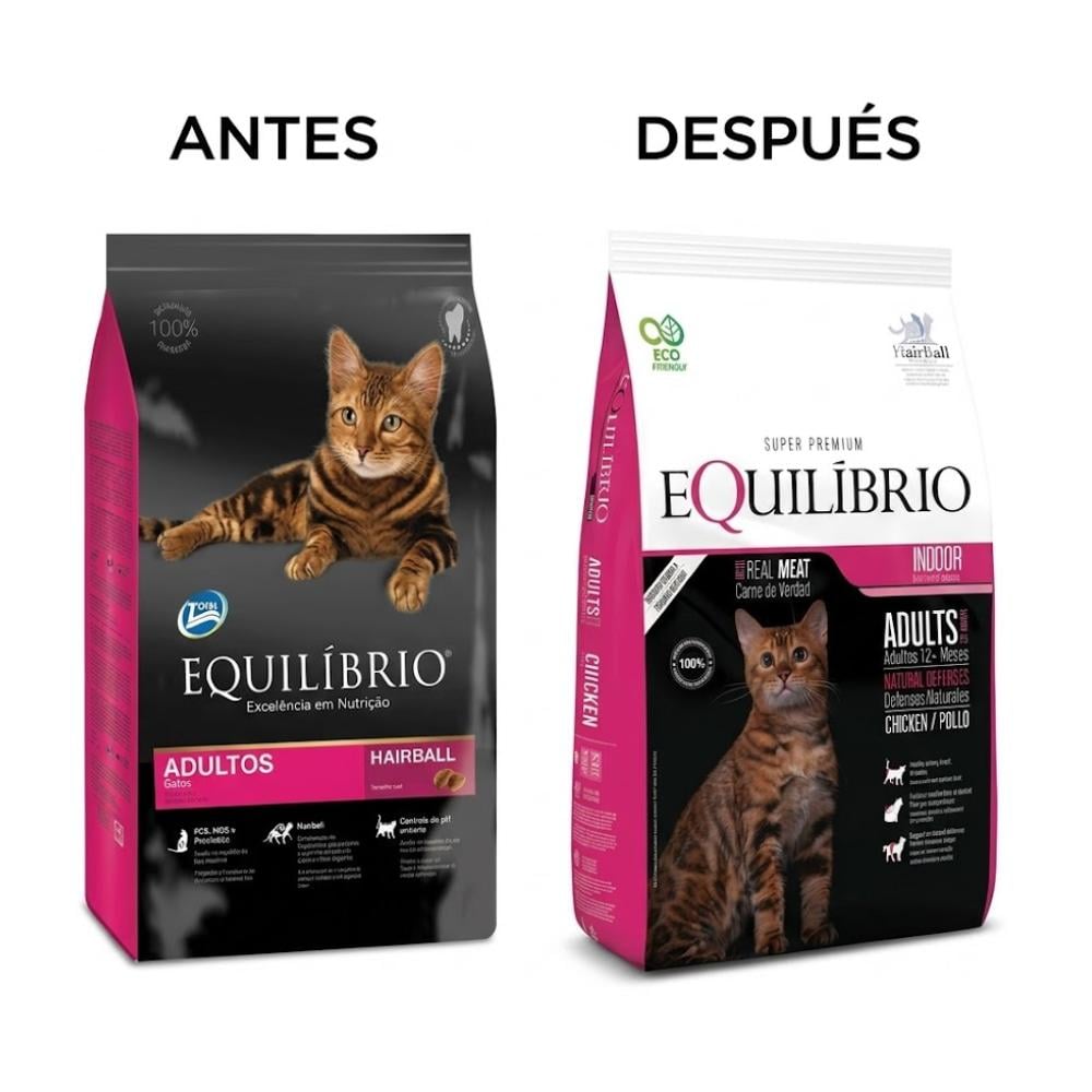 Equilibrio Adult Hairball - Alimento para gatos adultos indoor - Imagen 2