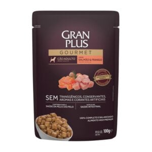Gran Plus Salmon y Pollo Alimento Humedo para Perros