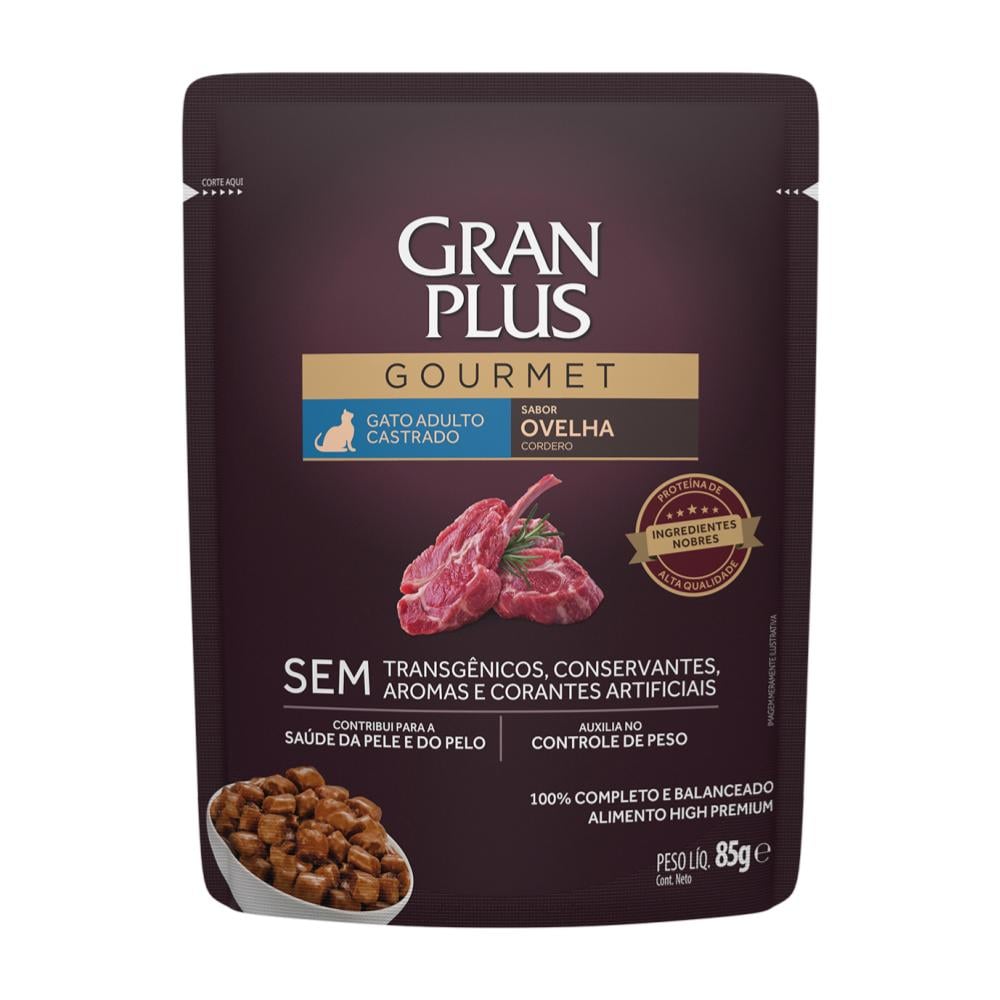 Gran Plus Gourmet para Gatos Adultos Castrados
