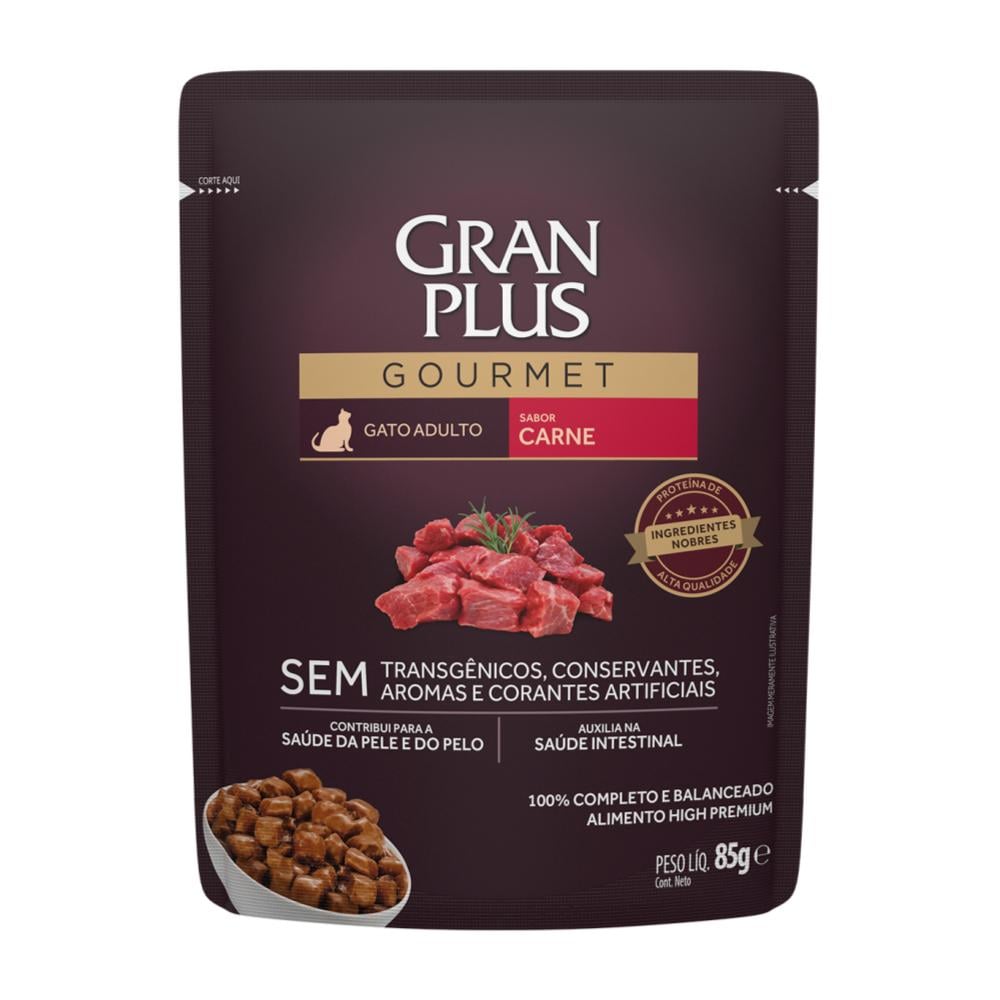 Gran Plus Gourmet Carne Gatos Adultos