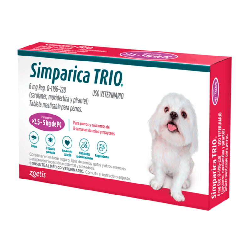 Simparica - Antipulgas y antiparasitario para perros - Mascotify Pet Shop