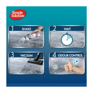 Instrucciones de uso Simple Solution Polvo limpiador de alfombras