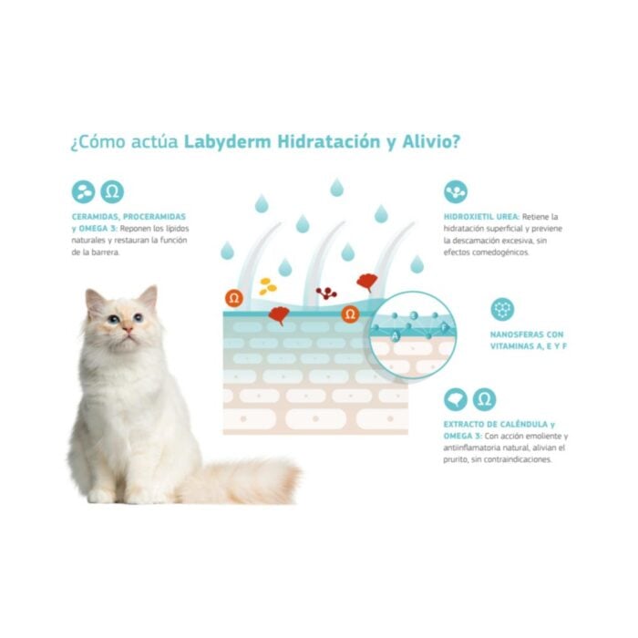 Labyderm Hidratación y Alivio 100ml - Spray para perros y gatos - Imagen 3