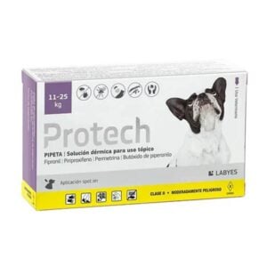 Protech Pipeta antipulgas para perros de 11 a 25kg