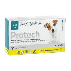 Protech Pipeta antipulgas para perros de 5 a 10kg