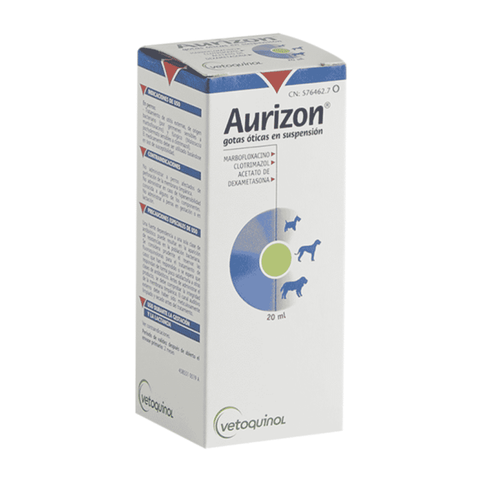 Vetoquinol Aurizon 20 ml - Gotas óticas para perros