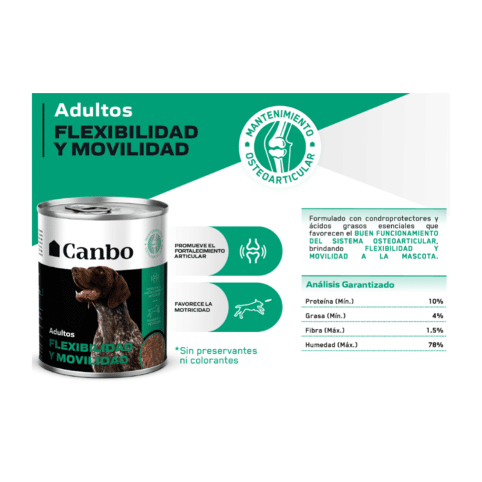 Canbo Paté Flexibilidad y Movilidad - Perros adultos - Imagen 2