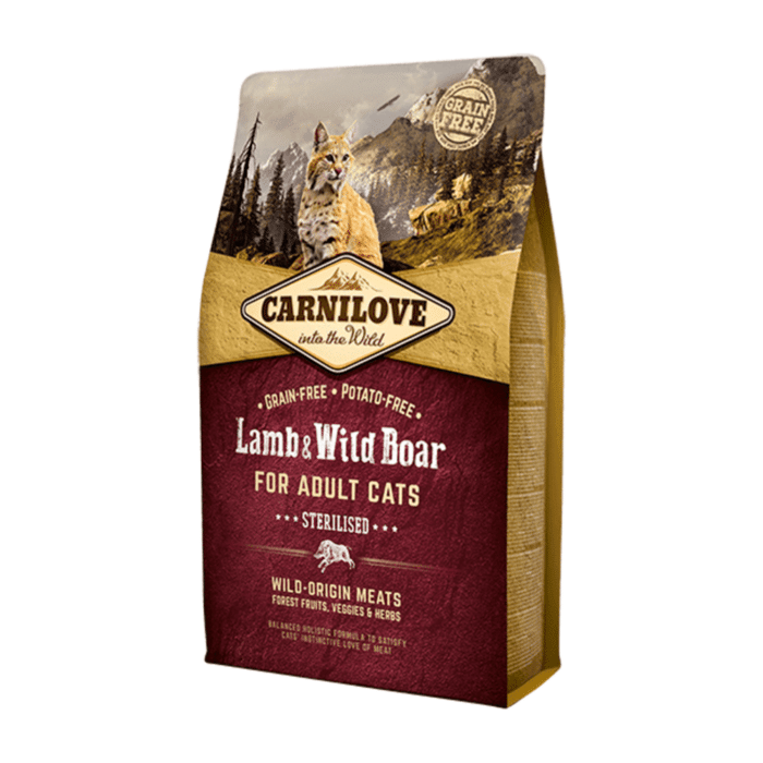 Carnilove Grain Free Cordero y Jabalí - Gatos castrados