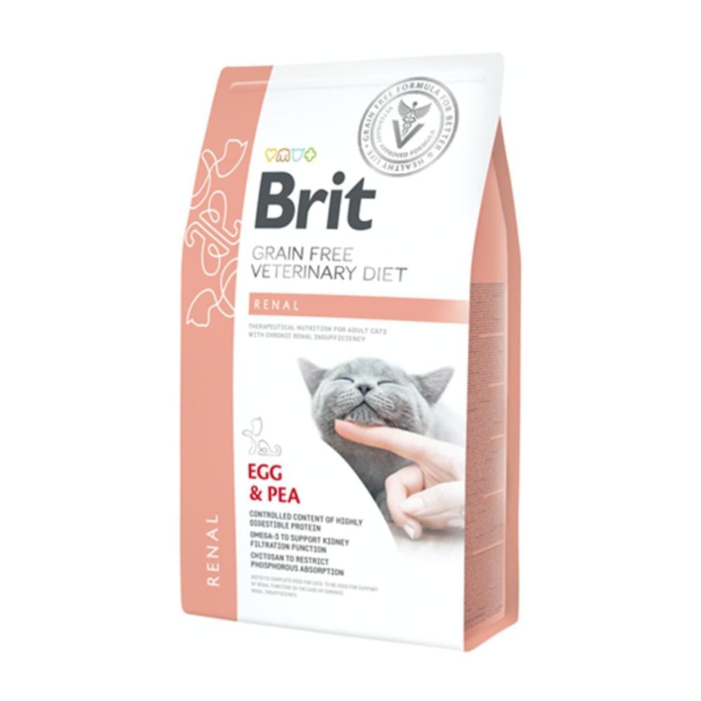 brit grain free vet diets cat renal huevo