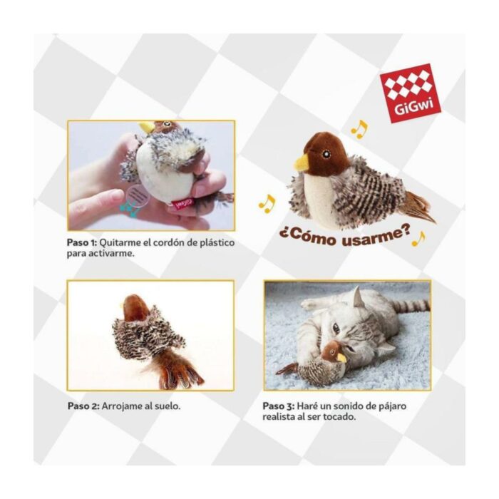 GIGwi Melody Chaser Bird - Juguete para gatos - Imagen 3