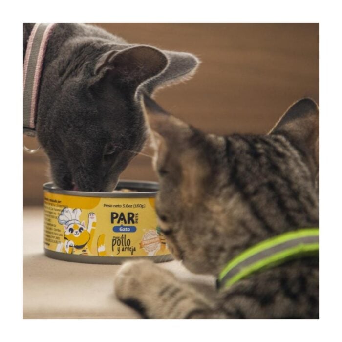 Par Pets paté de Pollo y Arveja para gatos adultos x 160gr - Imagen 2
