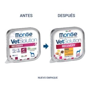 Monge VetSolution Canine Recovery Antes y despues