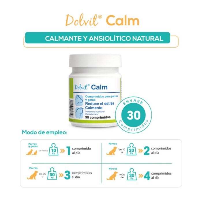 Dolvit Calm x 30 - Suplemento para Perros y gatos - Imagen 2