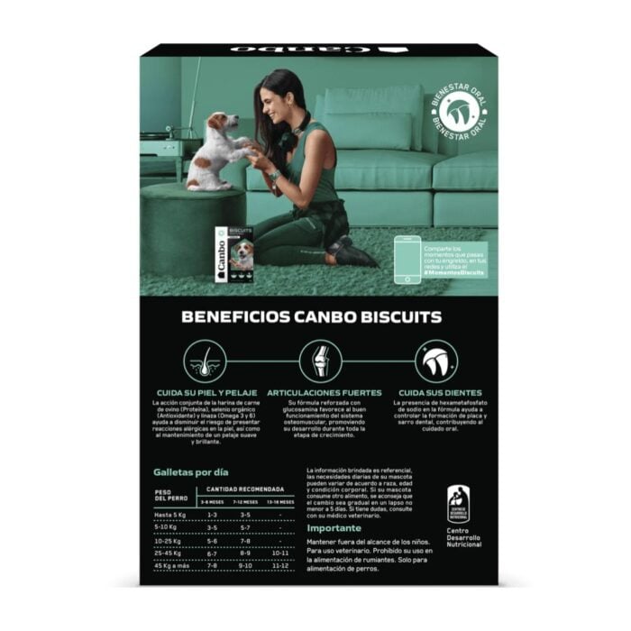 Canbo Biscuits Cordero 200gr - Snacks para Cachorros - Imagen 2
