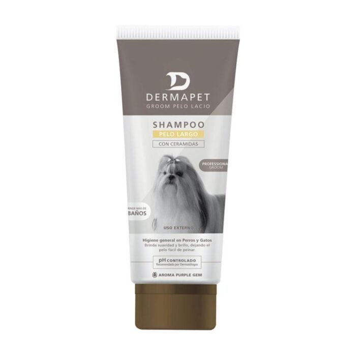 Dermapet Groom Pelo Largo 250ml - Shampoo para perros y gatos