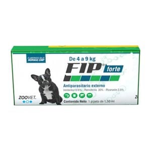FIP Forte de 4 a 9 kg - Pipeta antipulgas para perros