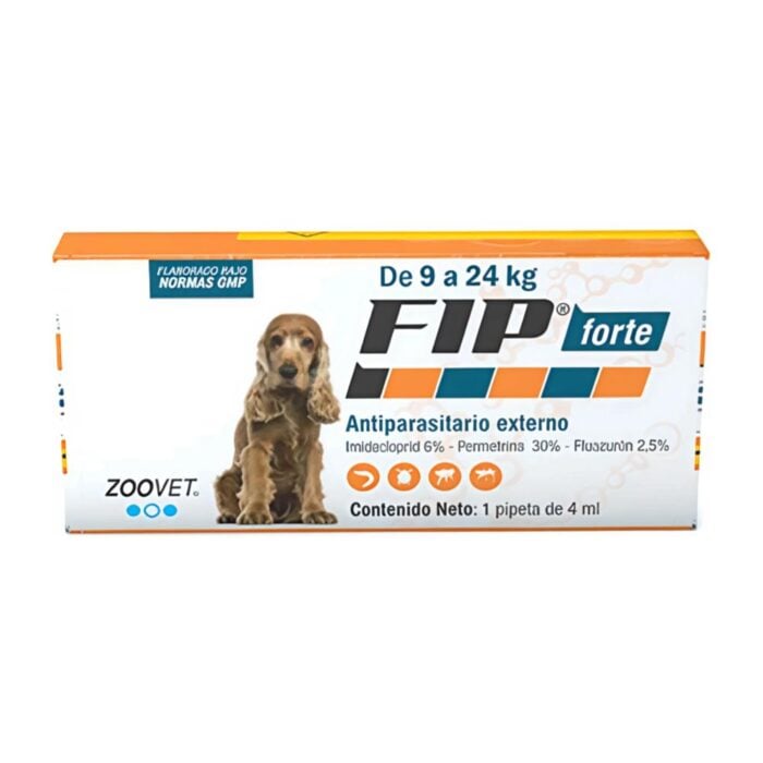FIP Forte de 9 a 24kg - Pipeta antipulgas para perros