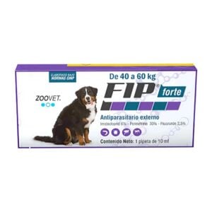 FIP Forte hasta 40 a 60kg - Pipeta antipulgas para perros