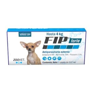 FIP Forte hasta 4kg - Pipeta antipulgas para perros
