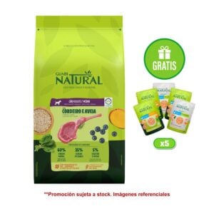 Guabi Natural Adulto Cordero y Avena x 12kg - Razas medianas