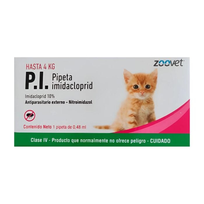P.I. hasta 4kg - Pipeta antipulgas para gatos