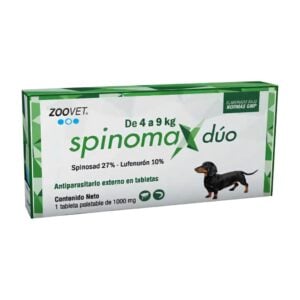 Spinomax Duo 4 a 9kg - Tableta antipulgas para perros