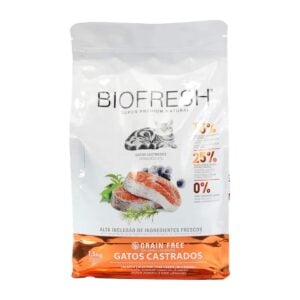 Biofresh Salmón, romero, té verde y arándanos - Gatos Castrados