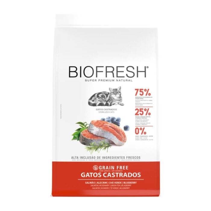Biofresh Salmón, romero, té verde y arándanos - Gatos Castrados
