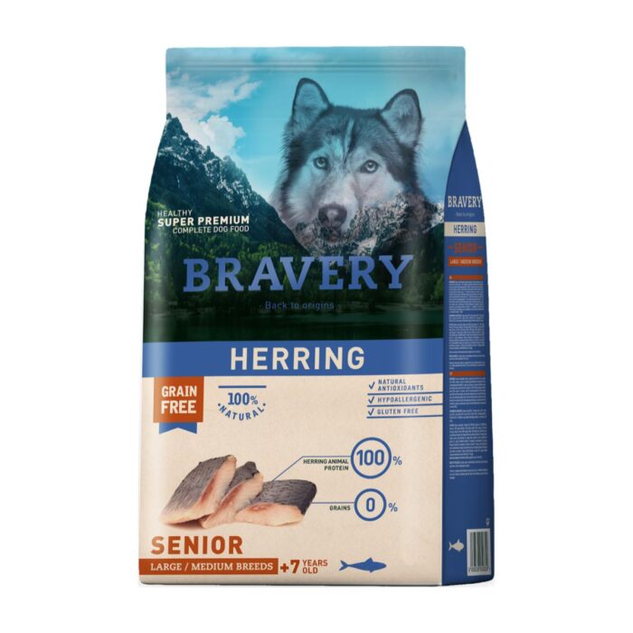 Bravery Herring Senior 7+ Perros Razas medianas y grandes