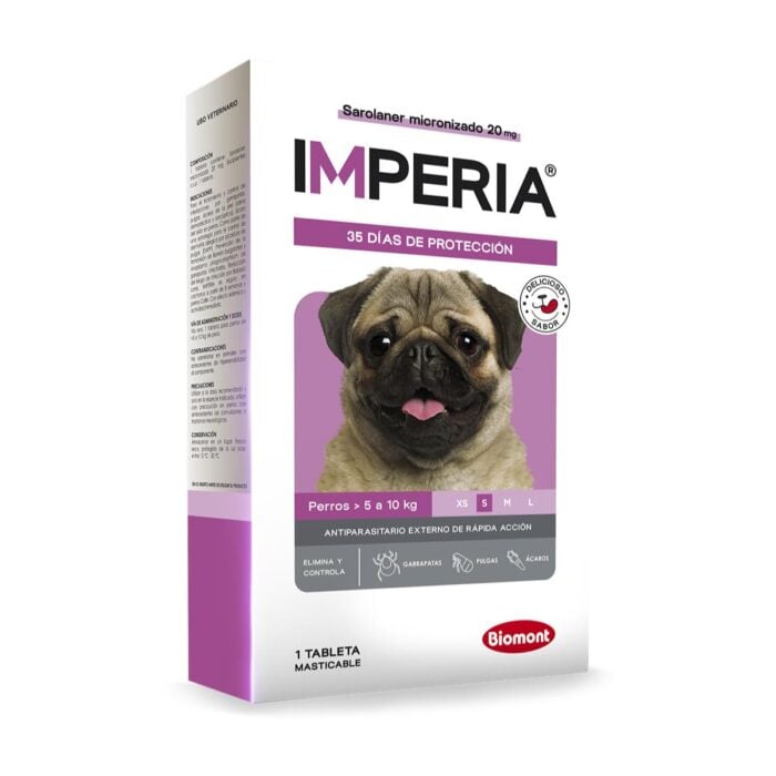 Imperia S Perros de 5 a 10kg - Tableta Antipulgas