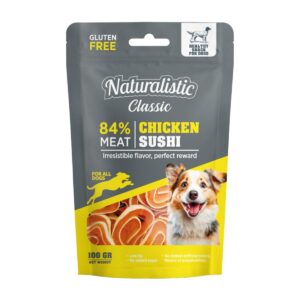 Naturalistic Classic Chicken Sushi 100gr - Snack para perros