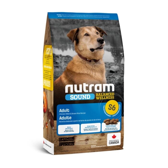 Nutram S6 Adult Chicken & Brown Rice - Adultos razas medianas