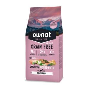 Ownat Grain Free Prime Mini Lamb 3kg - Adultos razas pequeñas
