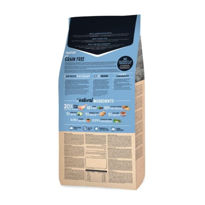 Ownat Just Grain Free Adult Lamb - Adultos todas las razas - Imagen 2
