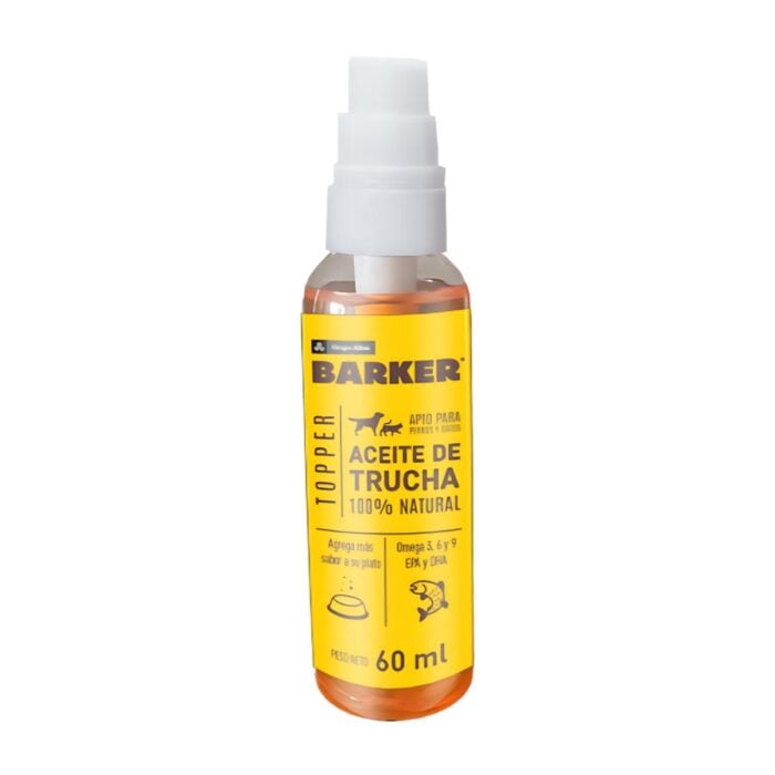 Barker Aceite de Trucha 100% Natural 60ml - Perros y gatos