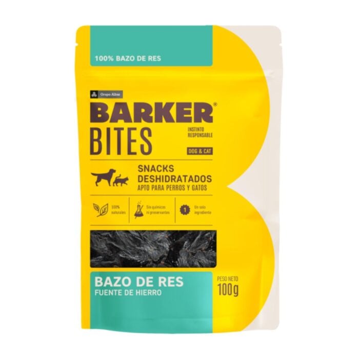 Barker Bites Bazo de Res 100gr - Snack para perros y gatos