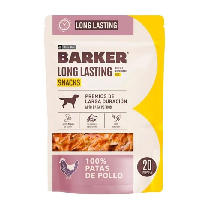 Barker Long Lasting Patas de Pollo x 20un - Snack para perros