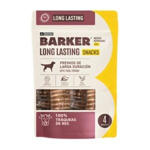 Barker Long Lasting Tráquea de Res x 4un - Snack para perros