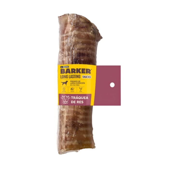 Barker Long Lasting Traquea de Res - Snack para perros