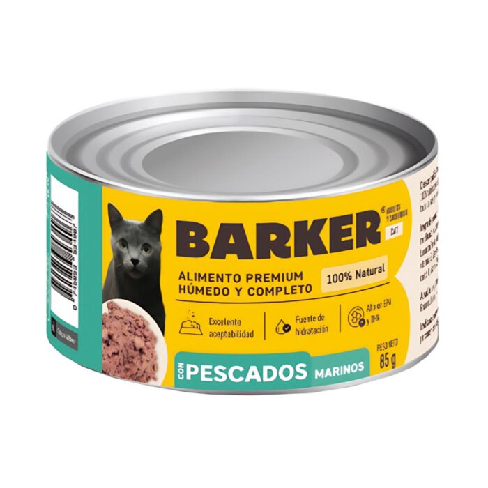 Barker Pescados Marinos 85gr - Alimento húmedo para gatos