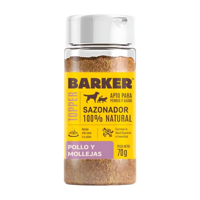 Barker Sazonador Pollo y Mollejas 70gr - Perros y Gatos