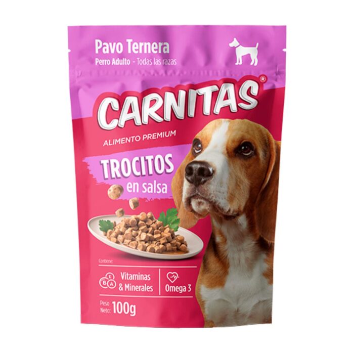 Carnitas Trocitos en Salsa Pavo y Ternera 100gr - Adultos