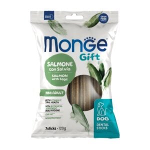 Monge Gift Dental Sticks Salmón y Salvia 120gr - Razas pequeñas