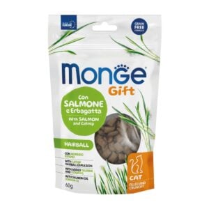 Monge Gift Filled And Crunchy Salmón y Catnip 60gr - Gatos