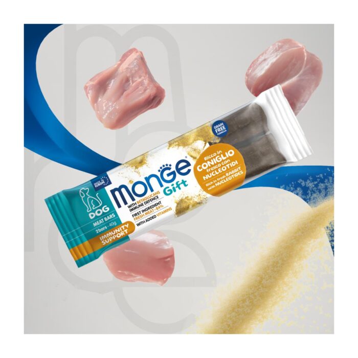 Monge Gift Meat Bars Conejo 40gr - Snack para perros - Imagen 3