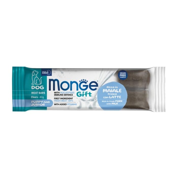 Monge Gift Meat Bars Puppy Cerdo con Leche 40gr - Cachorros