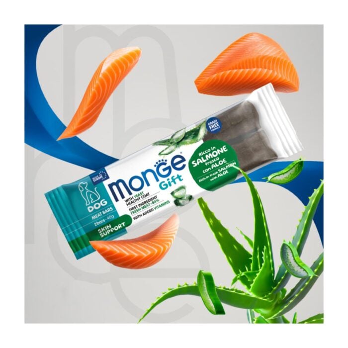 Monge Gift Meat Bars Salmón y Aloe 40gr - Snack para perros - Imagen 3